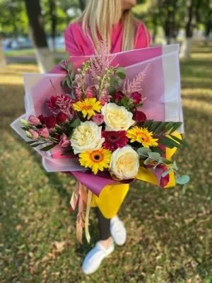 Авторский букет №18 фото в интернет-магазине Флоранж