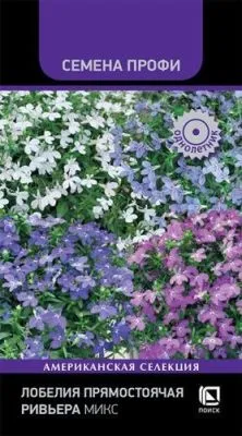 Лобелия прямостоячая Ривьера Микс (цветной пакет) 10шт; Поиск фото в интернет-магазине Флоранж