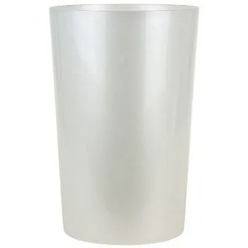 Вазон пластик Инфинити, D15xH23 см, 4л, белый
