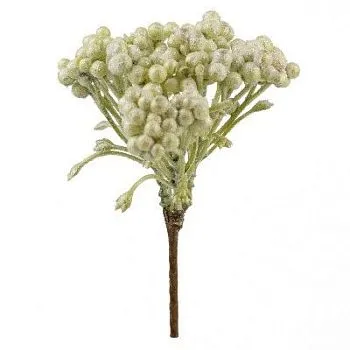 Ягоды на вставке, H14см, зеленый