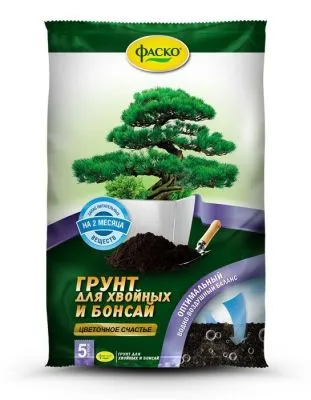 Грунт Цветочное счастье для хвойных и бонсайных, 5л; Фаско фото в интернет-магазине Флоранж