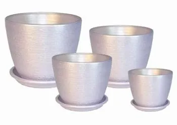 Горшок керамический Кассандра 408313 (2-й из набора), 13х12см, 1,3л; Россия