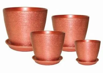 Горшок керамический Кассандра 347032 (4-й из набора), 18х16см, 3,5л; Россия