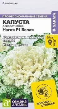 Капуста Декоративная Нагоя F1 Белая (цветной пакет) 10шт; Семена Алтая