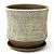 горшок Лен цилиндр 22х21см, 5,2л бежевый/Корона