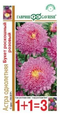 Астра Букет роскошный розовый (цветной пакет) 0,5г; Гавриш фото в интернет-магазине Флоранж