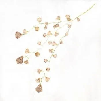 Вставка с кристаллами, Н29см, шампань