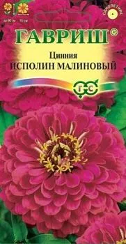 Цинния Исполин малиновый (цветной пакет) 0,3г; Гавриш