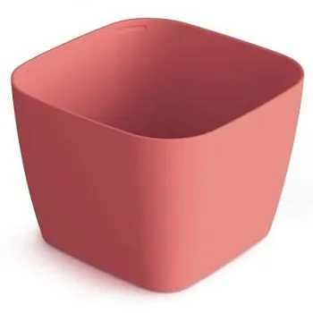 Горшок пластиковый для суккулентов Фьюжн, имбирный, 10,4х10,4х7,6см, 0,6л; Россия