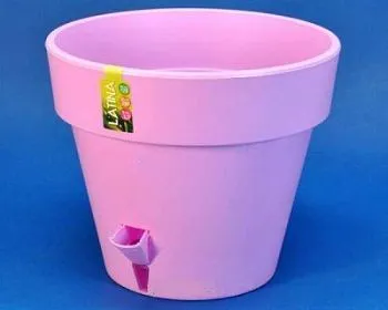 Горшок пластиковый LATINA, лавандовый, 20х18см, 3,7л; Россия