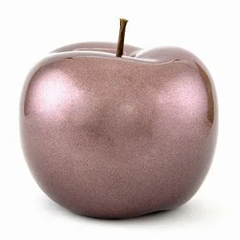 Сувенир Яблоко (керам.), сиреневре матовое, 15х15см