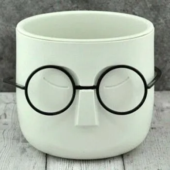 Горшок пластиковый Стив, белый, 10х10,5см; Россия