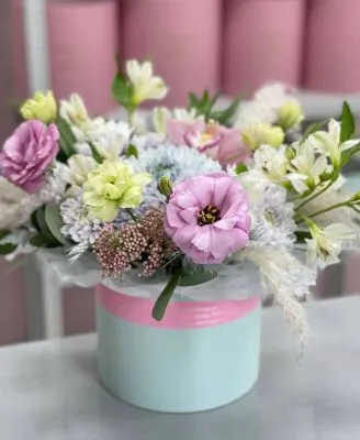 Цветы в коробке Весенний блюз 