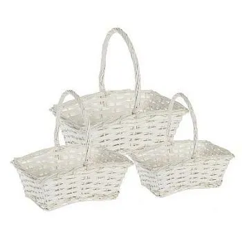 Корзина плетеная 779083 (№2 из 3шт.), (ива), 26,5х17,5хН9,5/24см