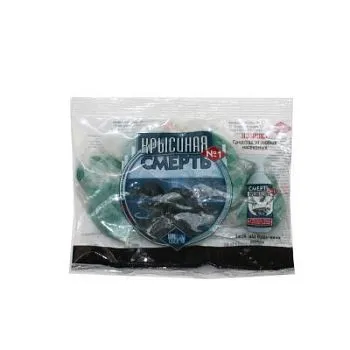 Средство защиты от грызунов Крысиная смерть №1 (пакет), 100г