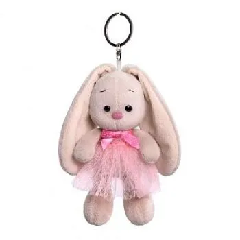 Игрушка Брелок Зайка Ми в розовой юбке и с бантиком ABB-011
