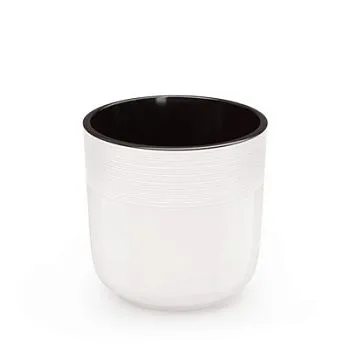 Горшок пластиковый Линель двойной с автополивом, белый, 21,5х21,5см, 6л; Россия