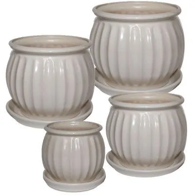 Горшок керамический Сфера (3-й из набора), 16,2х13см, 1,8л; Россия фото в интернет-магазине Флоранж