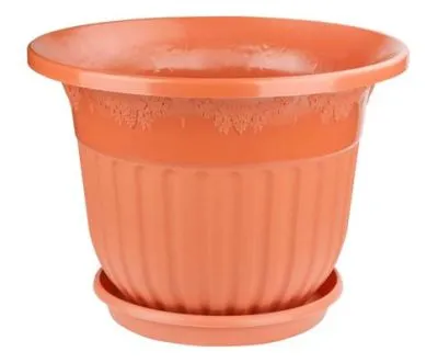 Горшок пластиковый Лозанна, коричневый, 50х37см, 40л; Россия фото в интернет-магазине Флоранж