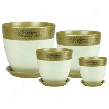 Горшок керамический Бутон Валенсия 592111 (4-й из набора) 21х218см, 5,4л; Россия