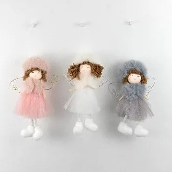 Украшение подвесное Девочка, H17х5х3см в ассортименте