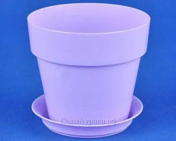 Горшок пластиковый Протея, лаванда, 11,5х10см, 0,6/0,7л; Россия