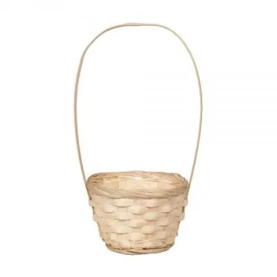 Корзина плетеная (бамбук), натуральная, 13xH9.5/28см фото в интернет-магазине Флоранж