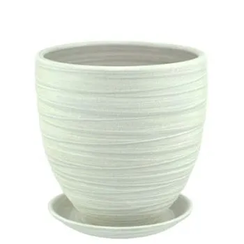 Горшок керамический Модерн бутон, капучино, 24х24см, 7,5л; Россия