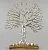 Сувенир Дерево (металл/дерево), H25x19см, серебряный