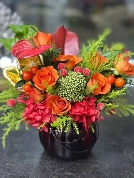 Цветы в букете Огниво , состав , цвет букета Фиолетовый, подходит 