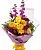 Букет Теплая встреча , состав Роза Гербера Гвоздика, цвет букета Сиреневый Желтый, подходит Мужчине