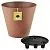 Горшок пластиковый Эко конус, гранит, 22,5х20см, 5,2л; Россия