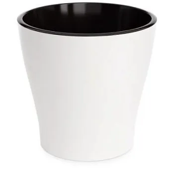 Горшок пластиковый Лея двойной с автополивом, белый, 32х32х31см, 17л; Россия