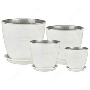 Горшок керамический Бутон Роспись  РС 04 (2-й из набора) 15х15см, 2л; Россия