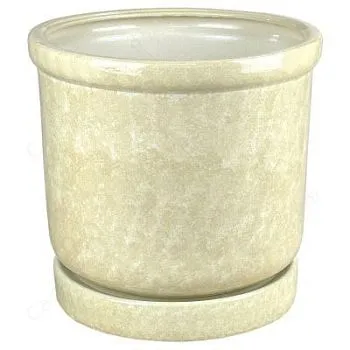 Горшок керамический Цилиндр 3 бежевый, 26,5х19см, 10л; Сады Аурики