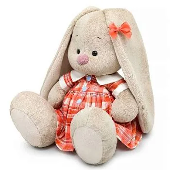 Игрушка Зайка Ми в платье в клетку (малый) SidS-667