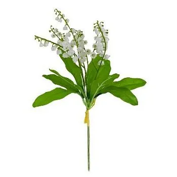 Букет ландышей х3, 35см, белый