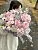 Композиция Обьятия , состав Роза одноголовая Хлопок Гидрангия, цвет букета Сиреневый Розовый, подходит Девушке Маме
