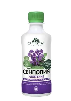 Удобрение Сад чудес сенполия, флакон, 250мл; Фарт фото в интернет-магазине Флоранж