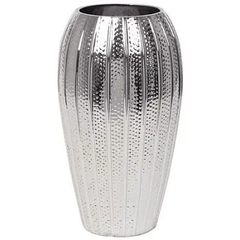 Ваза Ruth (стекло) D15xH25см, серебро