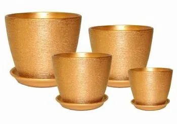 Горшок керамический Кассандра 347025 (4-й из набора), 18х16см, 3,5л; Россия