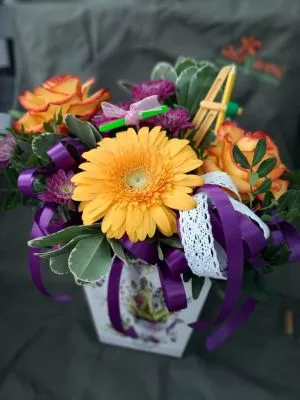 Букет учителю №12 фото в интернет-магазине Флоранж