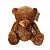 Игрушка м/н Медведь с бантом, 25см, коричневый