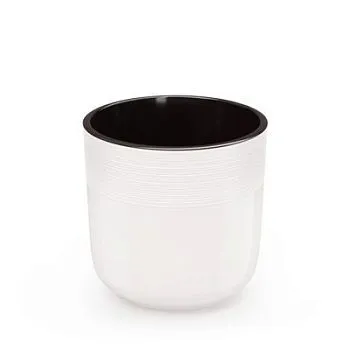 Горшок пластиковый Линель двойной с автополивом, белый, 19х19см, 4,5л; Россия