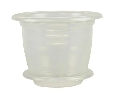 Горшок пластиковый для орхидей, прозрачный, 19х15см, 2л; Россия фото в интернет-магазине Флоранж