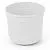 Горшок пластиковый Сканди с дренажной вставкой, белый, 27,5х27,5х24,5 см, 10 л; Россия