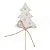 Ель на вставке (дерево), 6х23см, белый