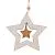 Елочное украшение "Звезда", 13см (дерево) 