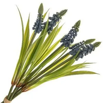 Букет цветов искусственных Мускари, H25см синий