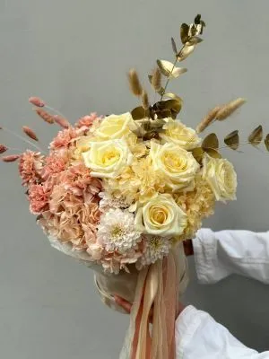 Цветы в коробке Осенний блюз 